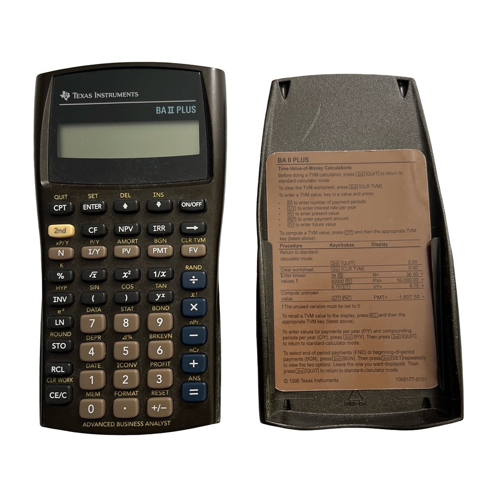 Texas Instruments BA II Plus Financial Calculator Advanced Business Analyst - Picture 2 of 3